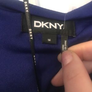 Blue jumpsuit with short sleeve